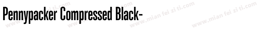 Pennypacker Compressed Black字体转换